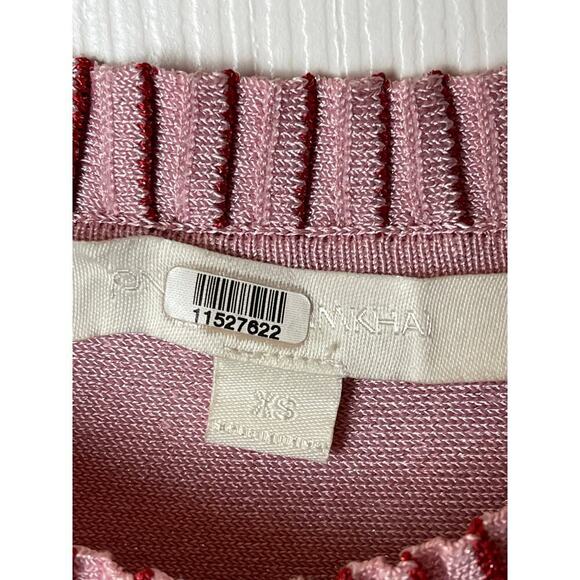 Jonathan Simkhai Pink Bell Sleeves Knit Sweater Women's Size XS - Picture 4 of 7